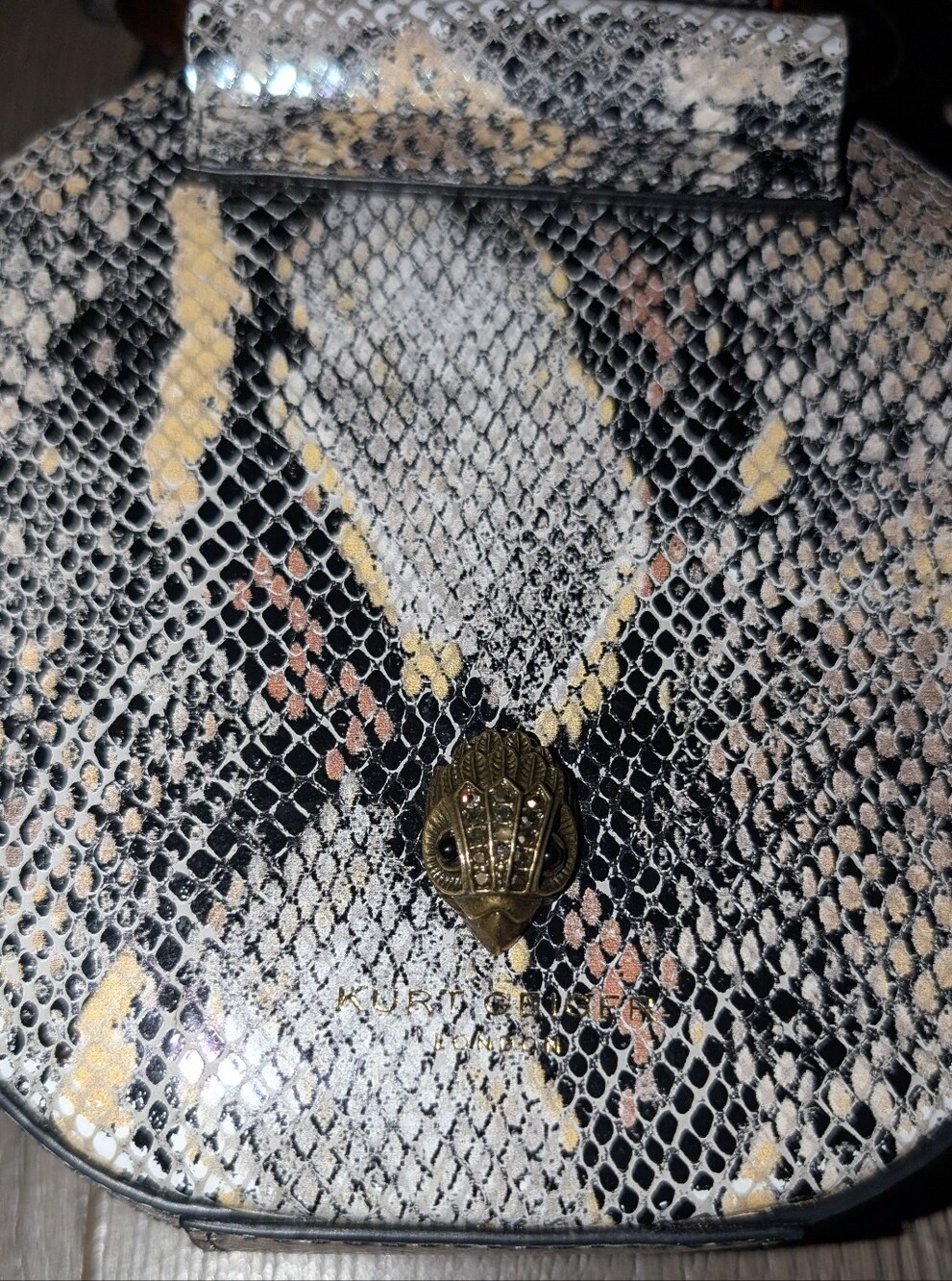 Kurt Geiger Snake Print Bag - Picture 6 of 12